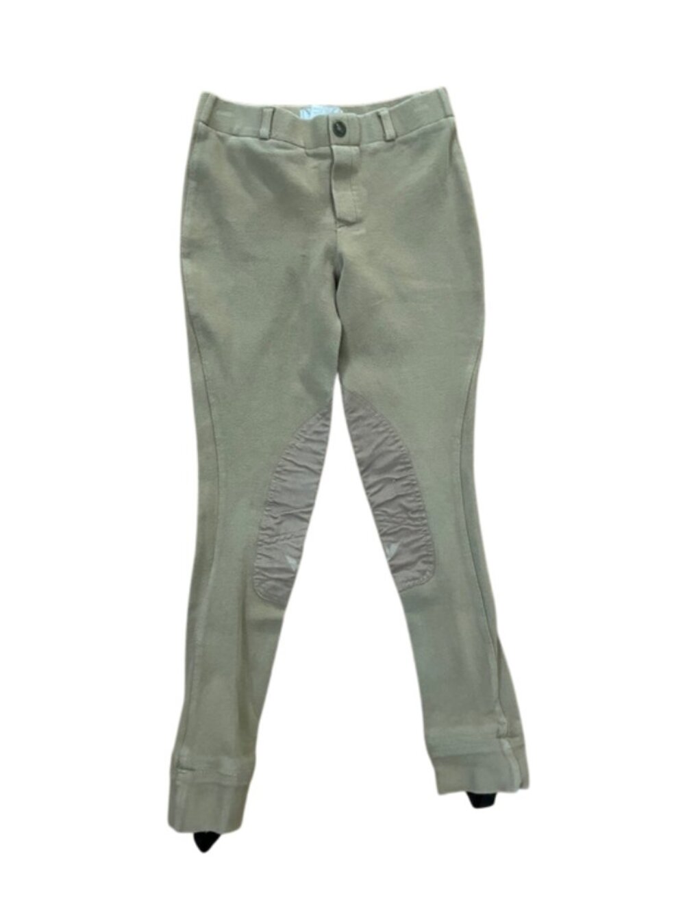 TuffRider Kids Size 12 Sand Jods Lowrise Pull On Starter Equestrian Riding Pants